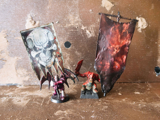 Banner Example Models from How To Make Warhammer Banners Super Easy