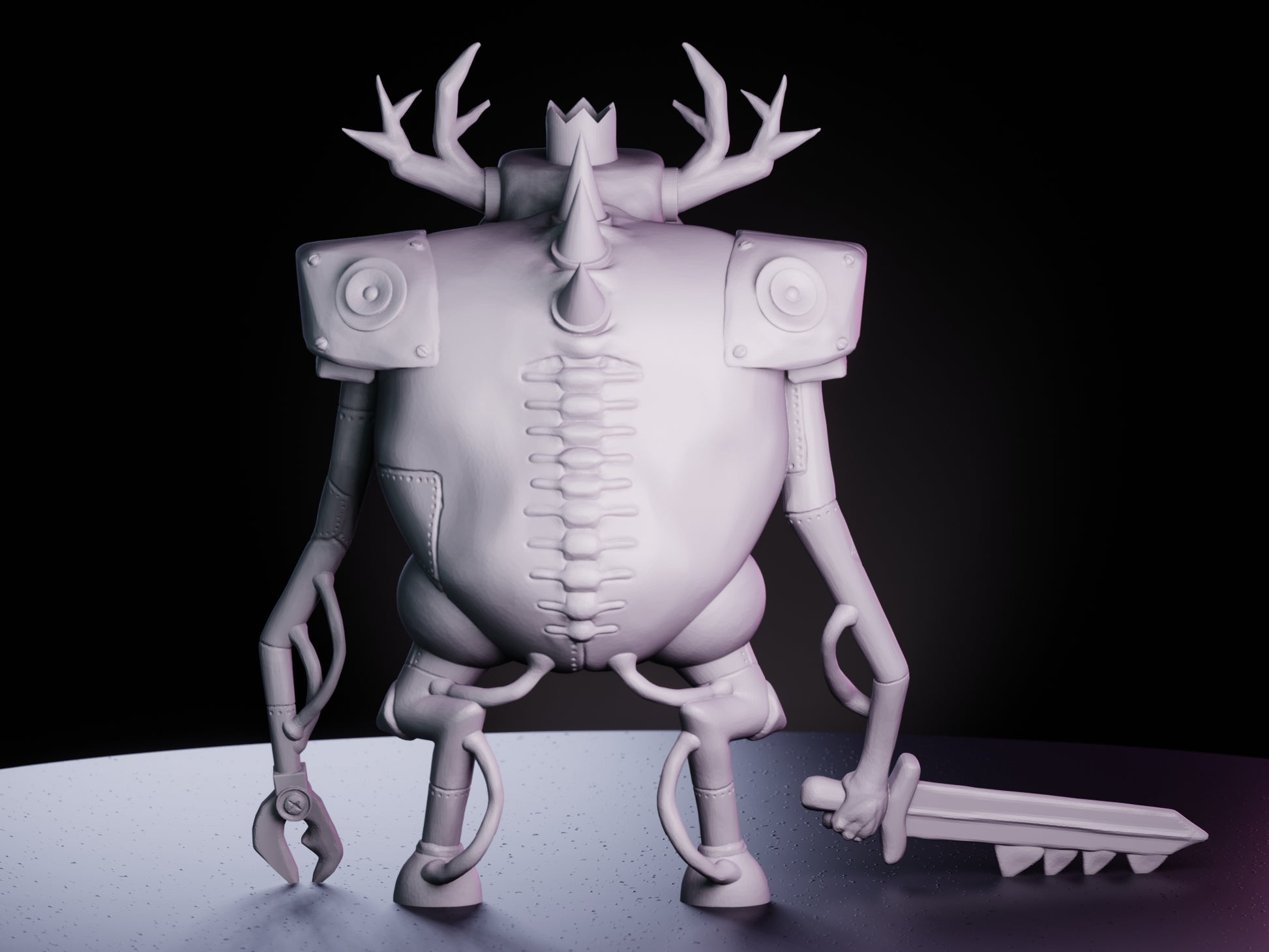 SCP-096 skeleton 3D model 3D printable