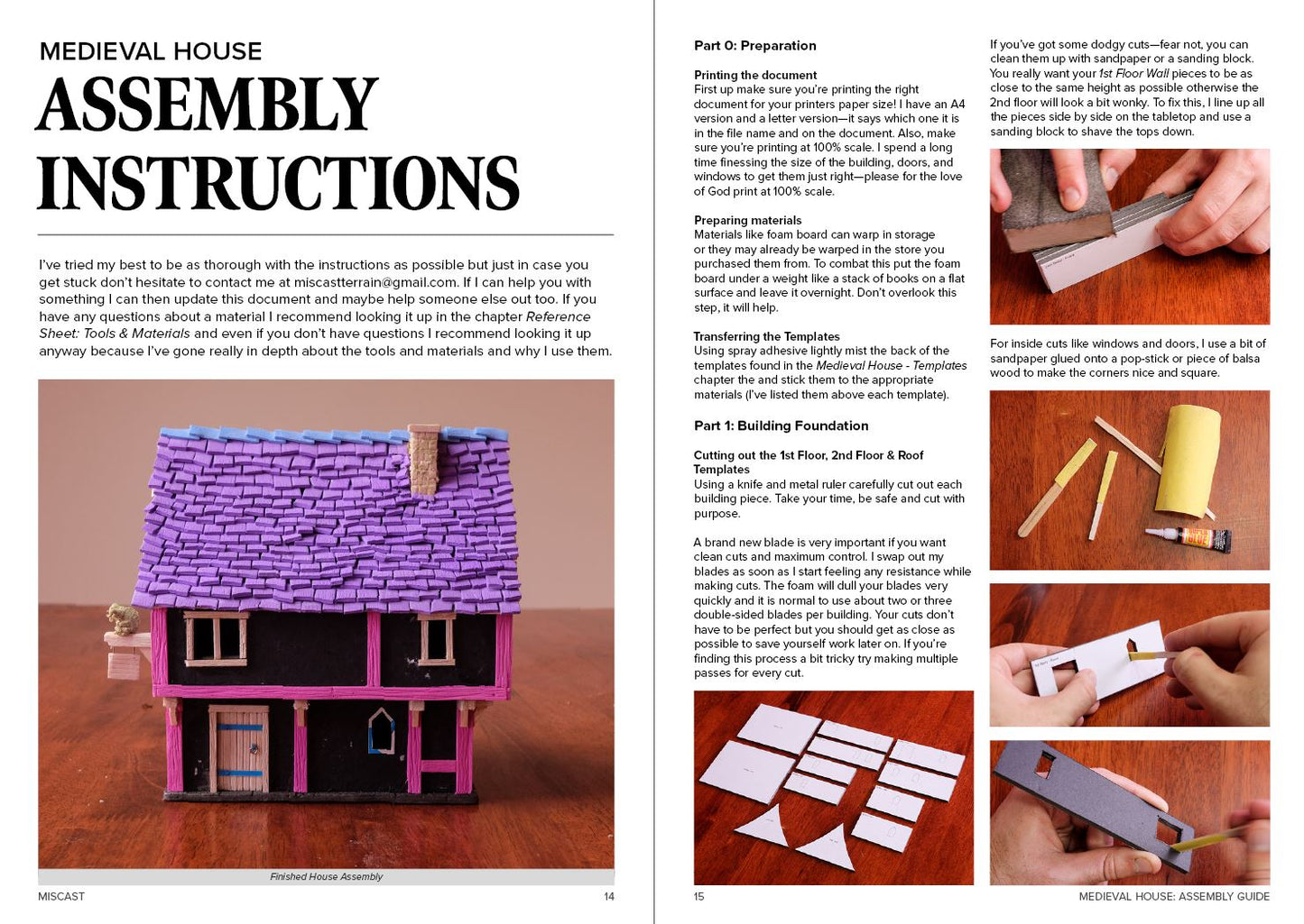 Medieval House Model Template & Guide